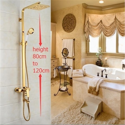 Gold Shower Fixtures Bathroom